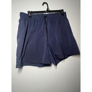 Lululemon Mens Navy Blue Pace Breaker Lined Athletic Short Size 12 5 Inch Inseam